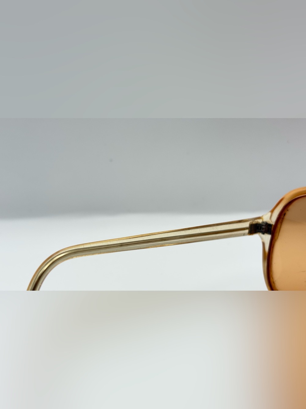 AJ Sarah Brown Translucent Oval Sunglasses Frames Only - Picture 8 of 9